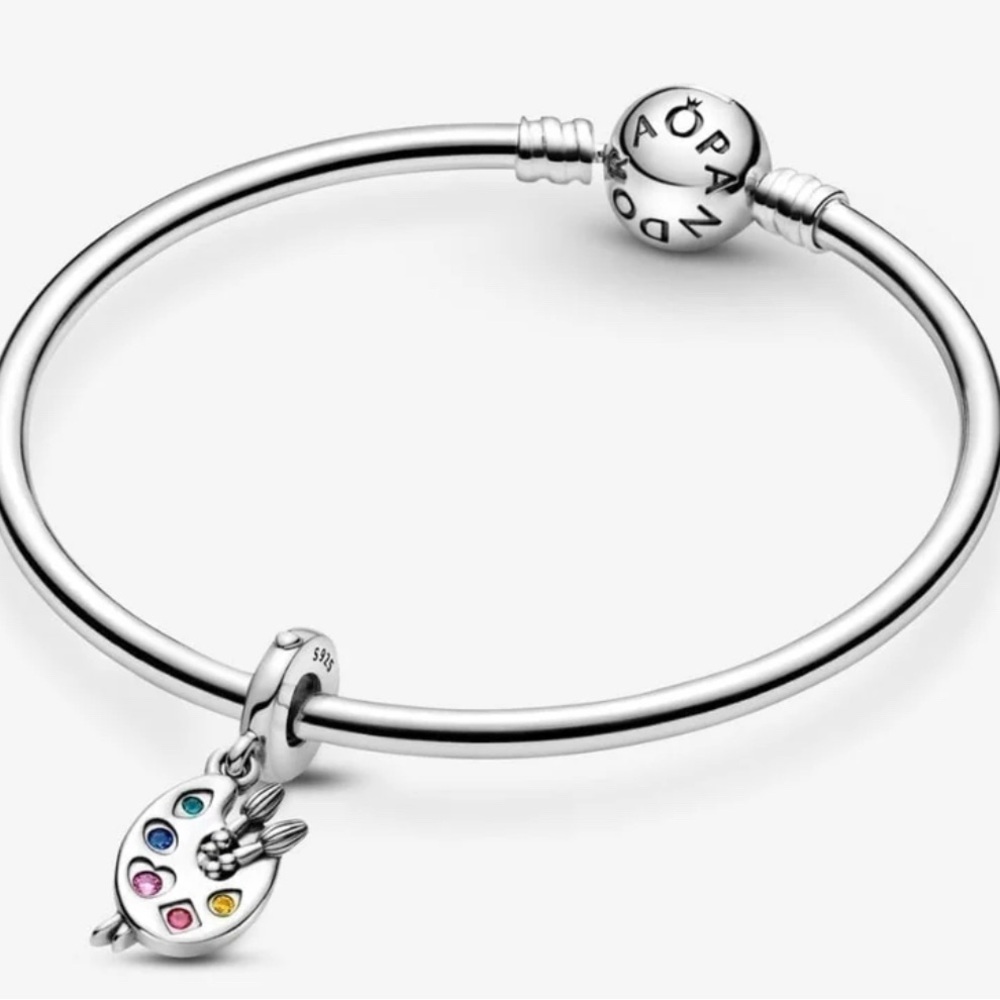 PANDORA Artist's Palette Dangle Charm w/box - Picture 2 of 9